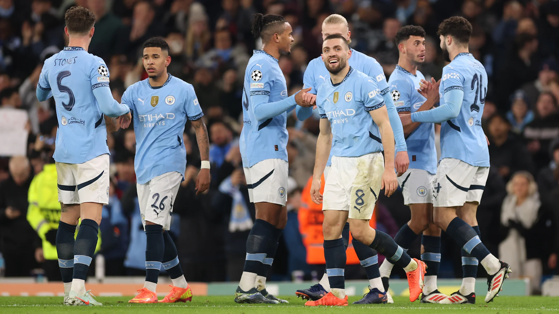 City overcame Club Brugge on the final matchday to book their clash with Real Madrid / Carl Recine/GettyImages