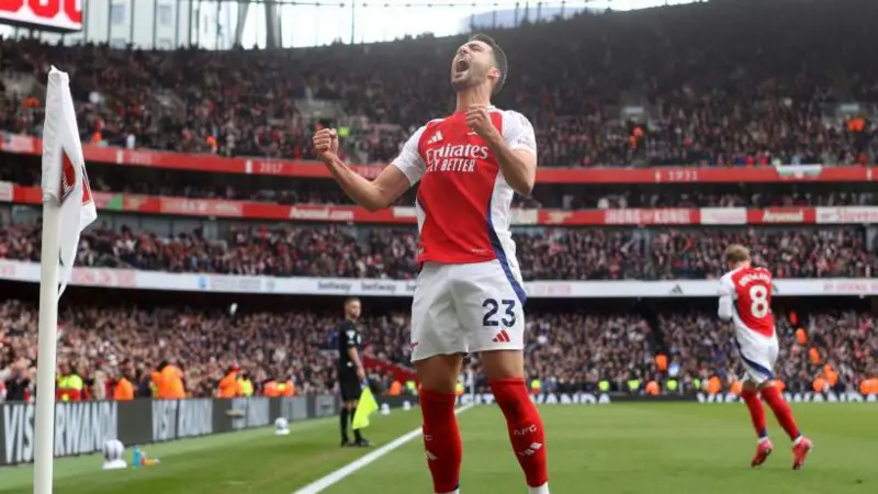 Mikel Merino has scored five Premier League goals this season