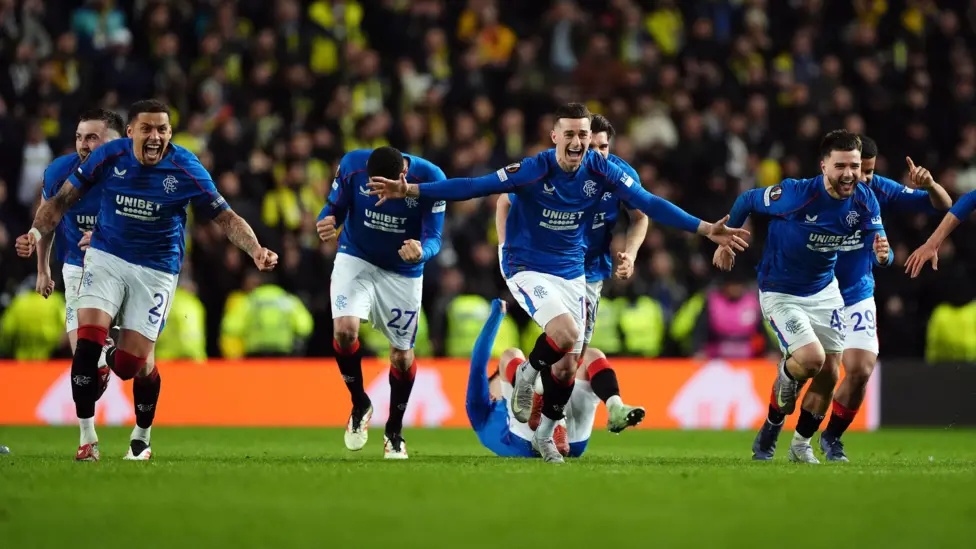 Mert Hakan Yandas' penalty miss sparked joyous celebrations at Ibrox