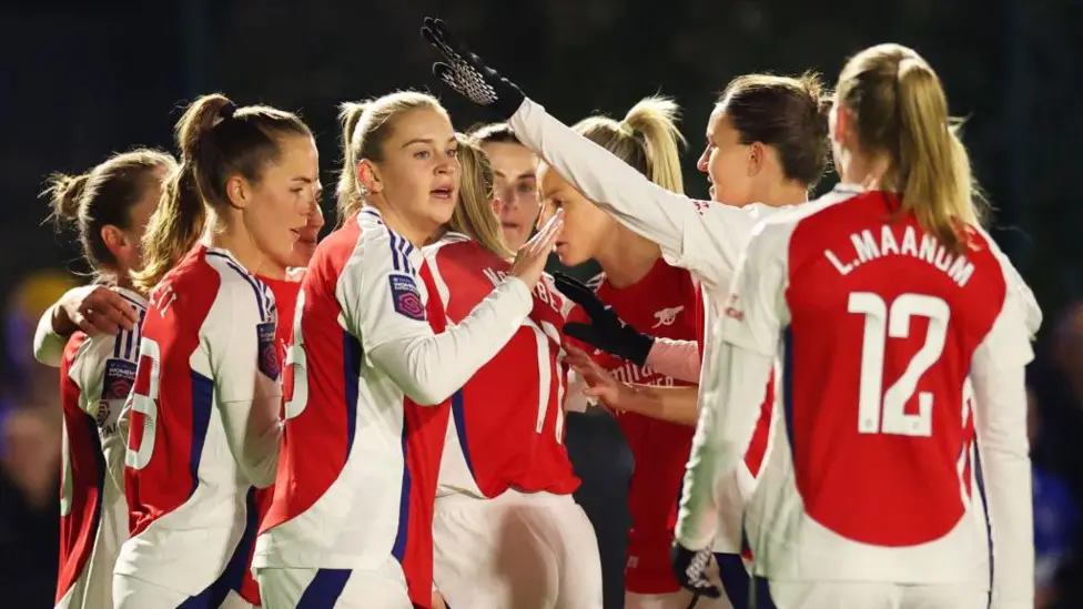 Alessia Russo has scored 10 Women's Super League goals for Arsenal this season