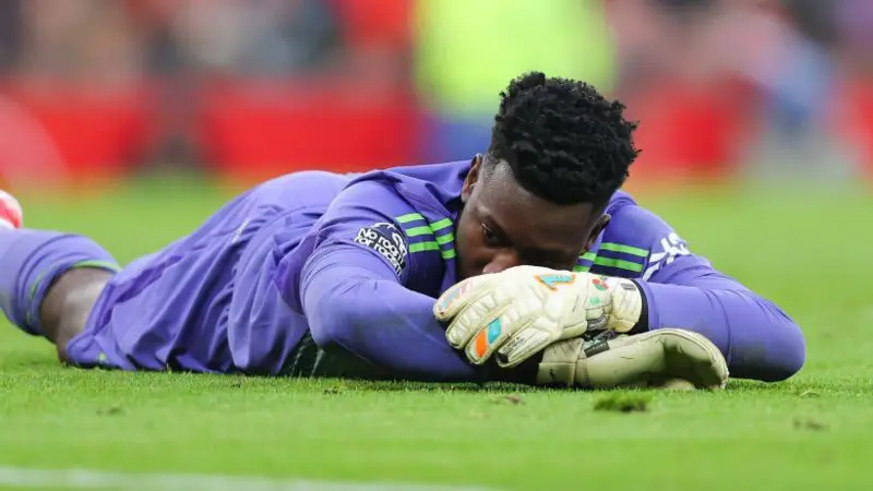 Andre Onana has made eight mistakes leading to goals in all competitions since his Manchester United debut at the start of the 2023-24 season - the most of any Premier League goalkeeper