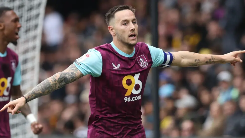 Josh Brownhill scored his 14th Championship goal of the season at Watford