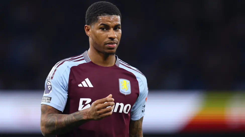 Marcus Rashford has scored four goals in 17 matches in all competitions since joining Aston Villa in February