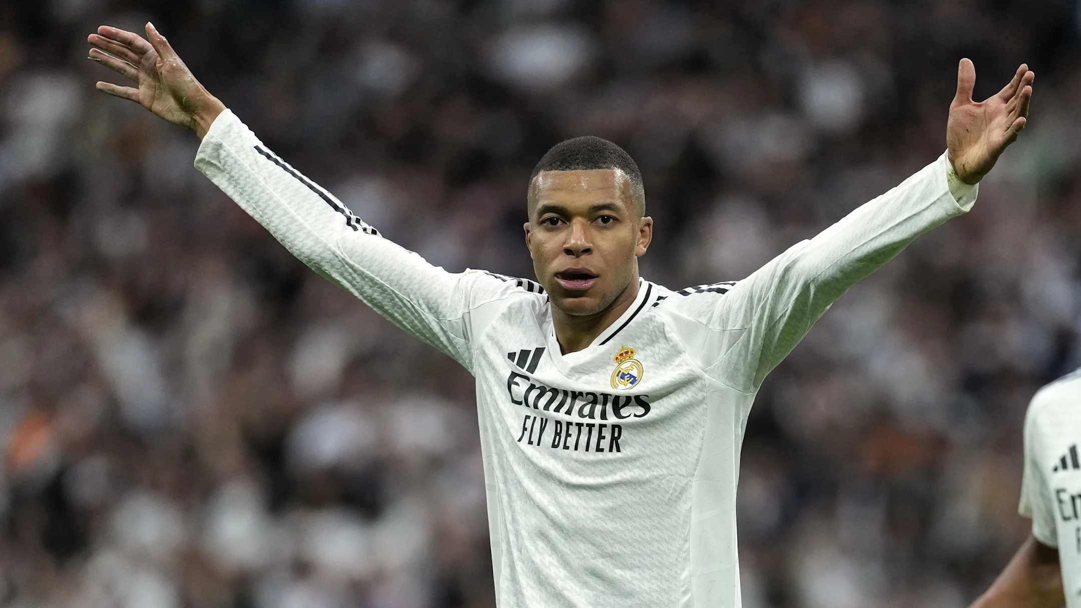 Kylian Mbappe was twice on target for Real Madrid this weekend / Image Photo Agency/GettyImages