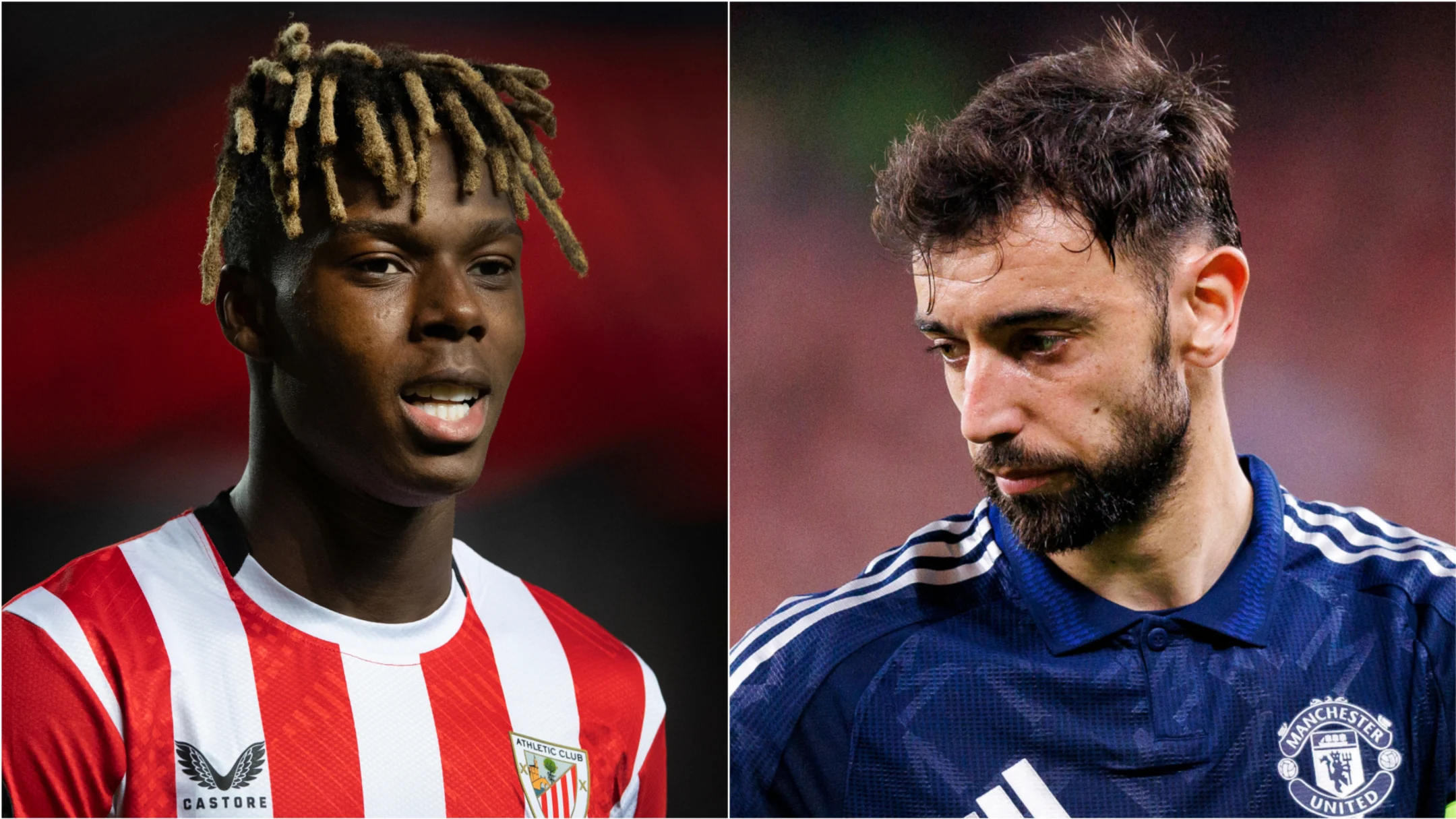 Nico Williams had plenty to say before facing Bruno Fernandes' Man Utd / Visionhaus | Maciej Rogowski/Eurasia Sport Images / Getty Images