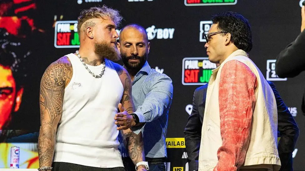 Youtuber-turned-boxer Jake Paul (left) will face Julio Cesar Chavez Jr in a professional cruiserweight contest
