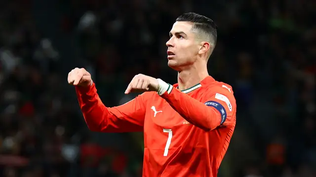 Cristiano Ronaldo posted about his pride after his son made his Portugal debut on Monday.
