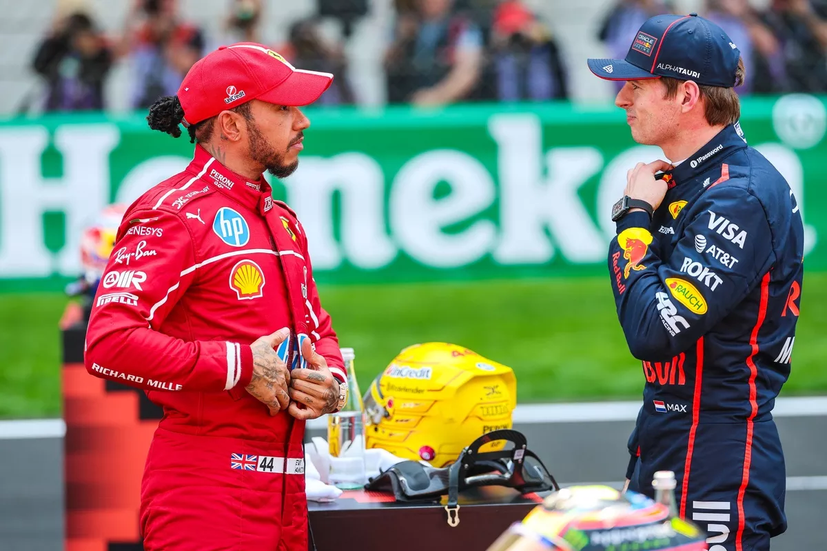 Lewis Hamilton, Ferrari, Max Verstappen, Red Bull Racing