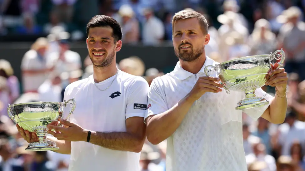 Cash (left) and Glasspool (right) also won titles at Queen's and Eastbourne last month