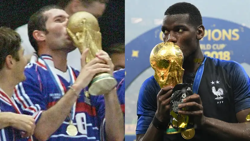 Paul Pogba says his “dream came true” after getting to play with Zinedine Zidane and several members of France’s 1998 World Cup-winning squad.