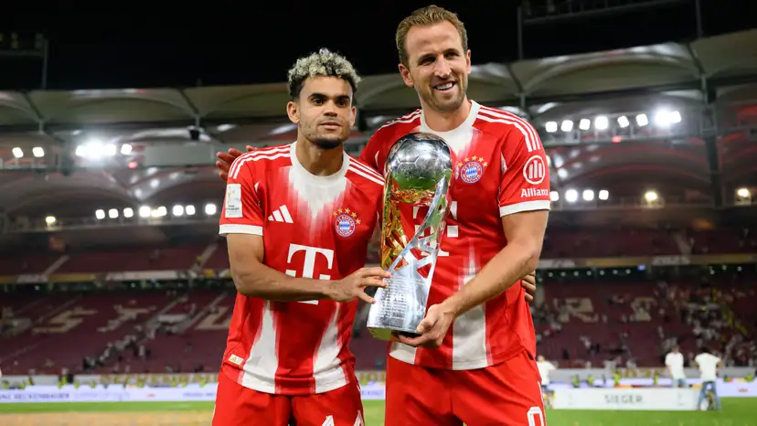 Luis Diaz was full of praise for Harry Kane as the pair both scored to win their first trophy together in the German Super Cup for Bayern Munich.