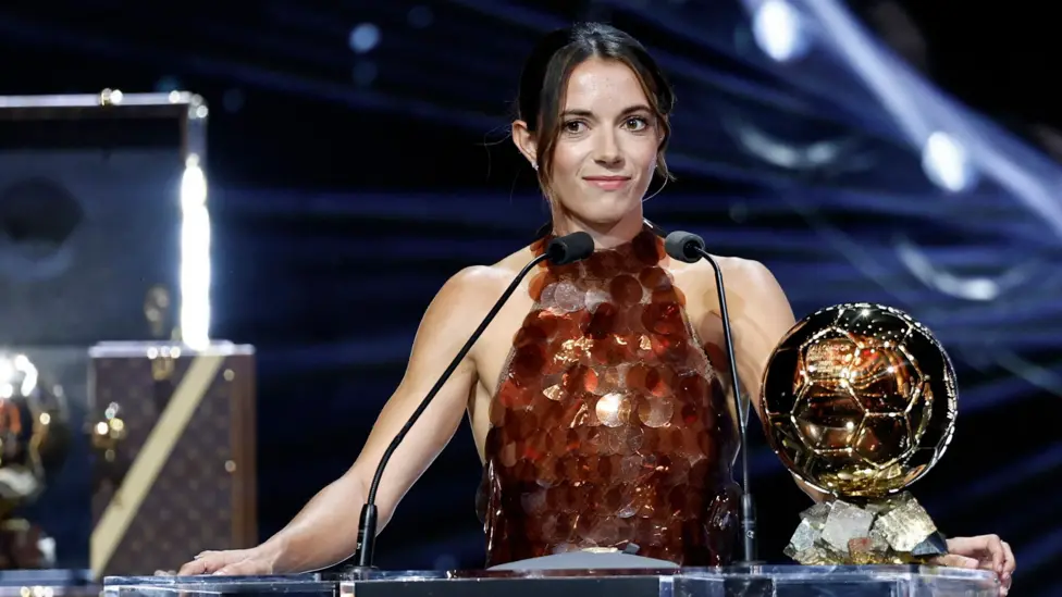 Barcelona midfielder Aitana Bonmati also won the women's Ballon d'Or in 2023 and 2024