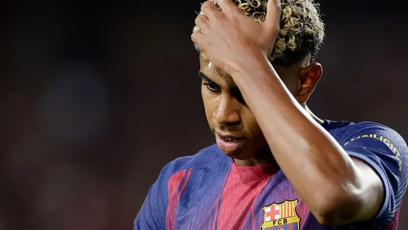 Lamine Yamal has scored two goals in five Barcelona appearances this season
