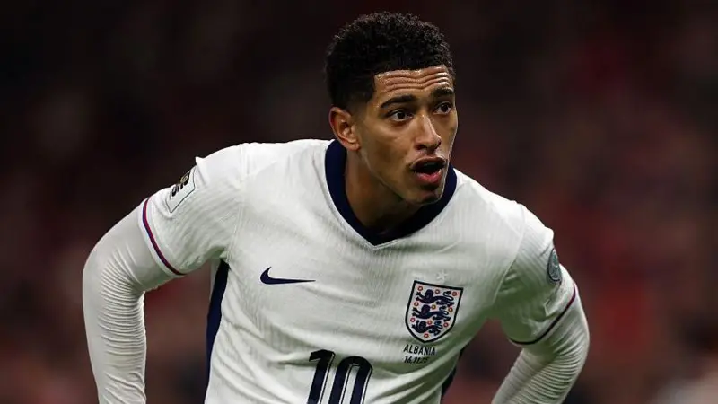 Jude Bellingham, 22, is aiming to play in his fourth major tournament for England at next summer's World Cup