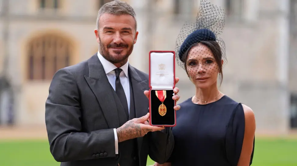 Beckham and his wife Victoria