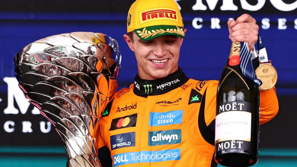 Lando Norris has now outscored McLaren team-mate Oscar Piastri in six successive grands prix