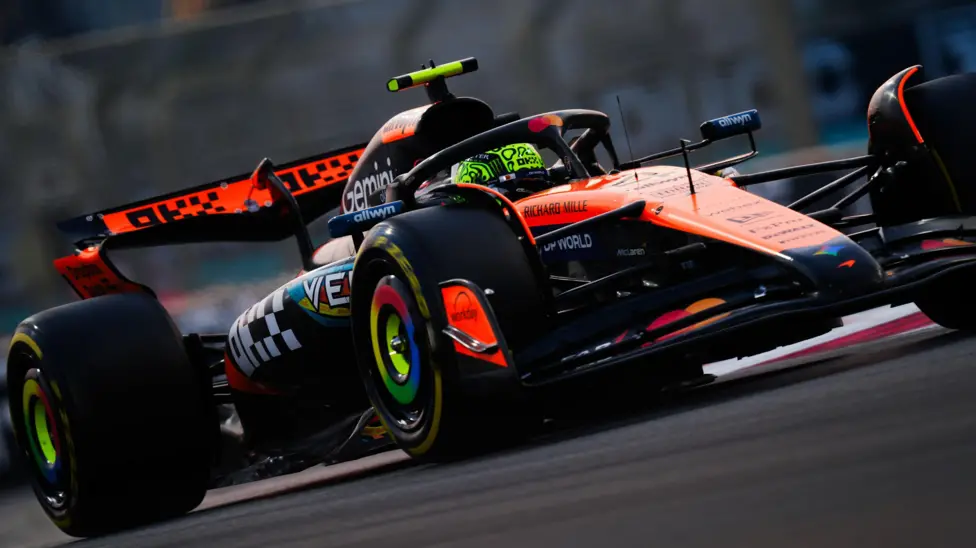 Lando Norris will win the world drivers' championship if he finishes in the top three in Sunday's race