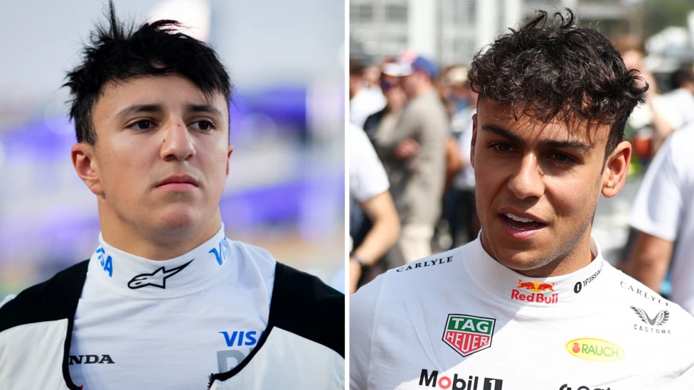 Isack Hadjar (left) made his Formula 1 debut in this year's season-opening Australian Grand Prix and is 10th in the drivers' championship. Arvid Lindblad (right) is sixth in the Formula 2 standings