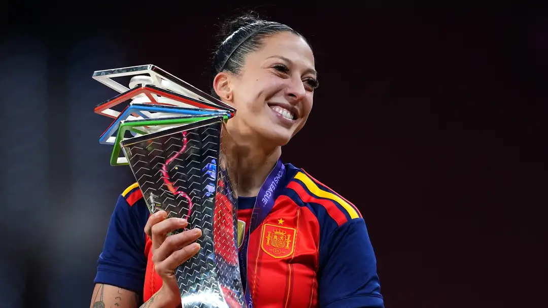 Spain's all-time leading goalscorer Jenni Hermoso was celebrating once again