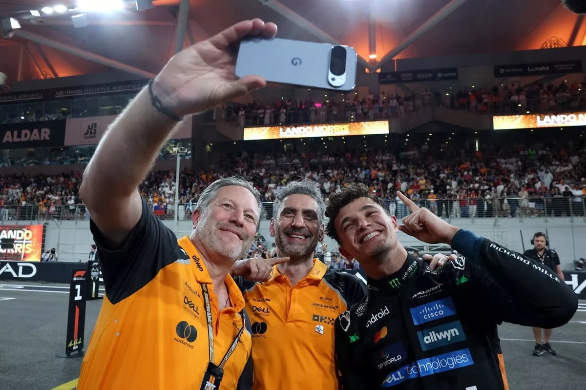 Footage from McLaren's Christmas party has surfaced showing Zak Brown's unfiltered jokes during his speech