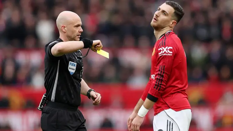 Manchester United would have had to play with 10 men for 80 minutes had the VAR told referee Anthony Taylor that he should upgrade his yellow card to a red