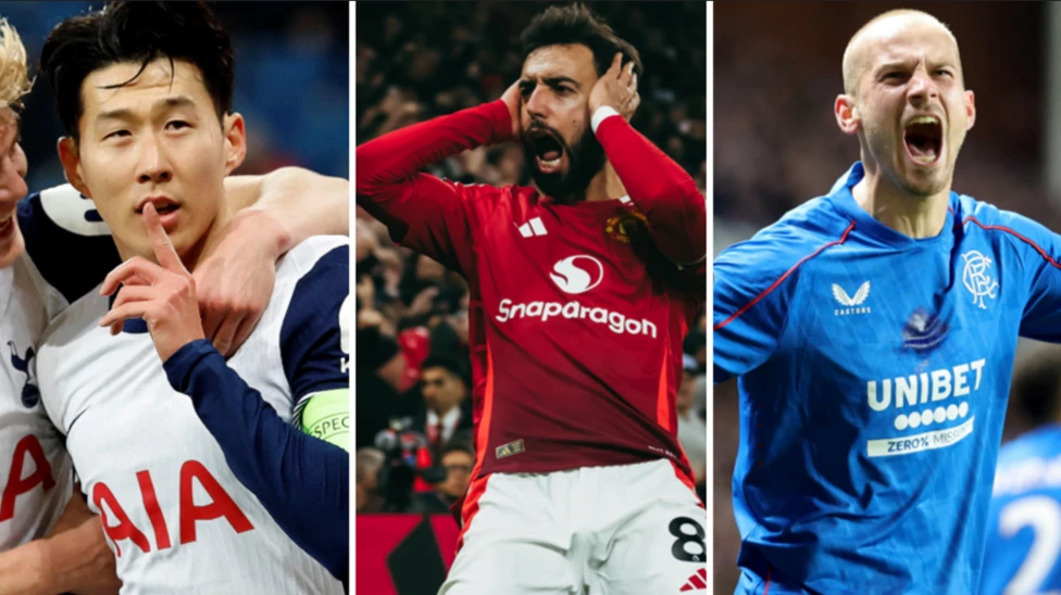 Manchester United and Rangers would meet in the Europa League semi-finals, if both teams get that far, while Tottenham are on the other side of the draw