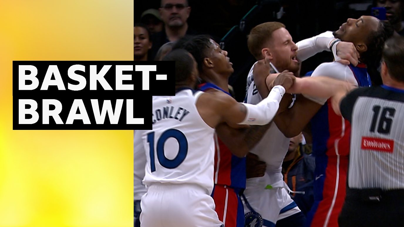 Seven ejected in Pistons-Timberwolves game