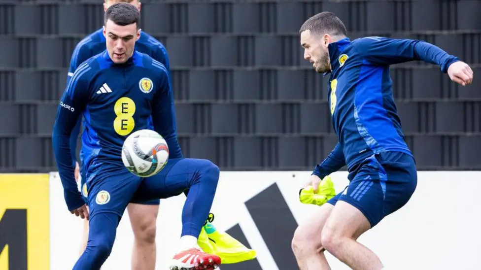 Lennon Miller and John McGinn trained together for the first time on Monday