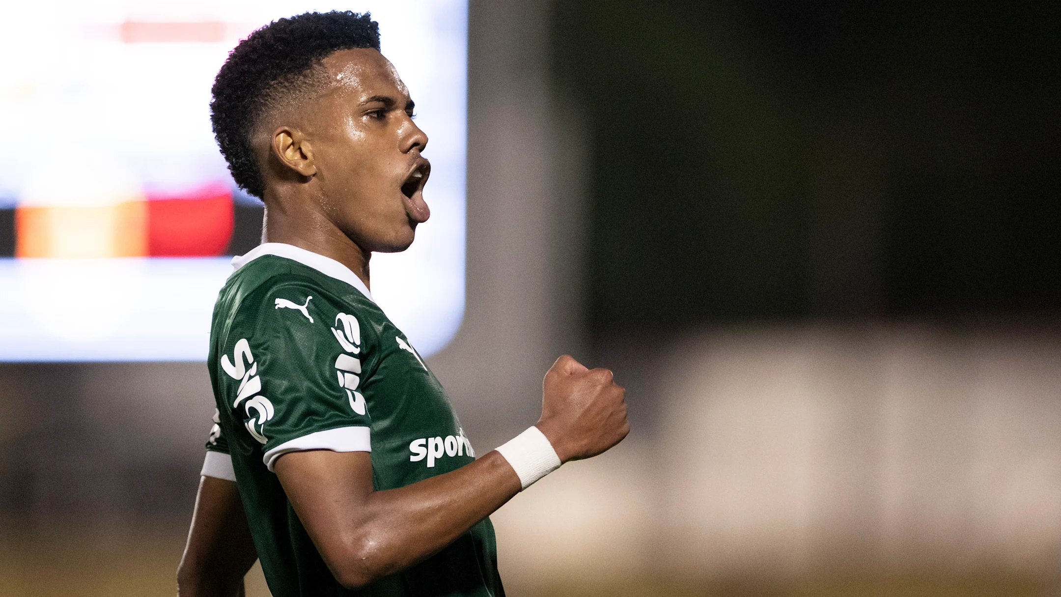 Estevao has been in prolific former for Palmeiras this season / Sports Press Photo/GettyImages