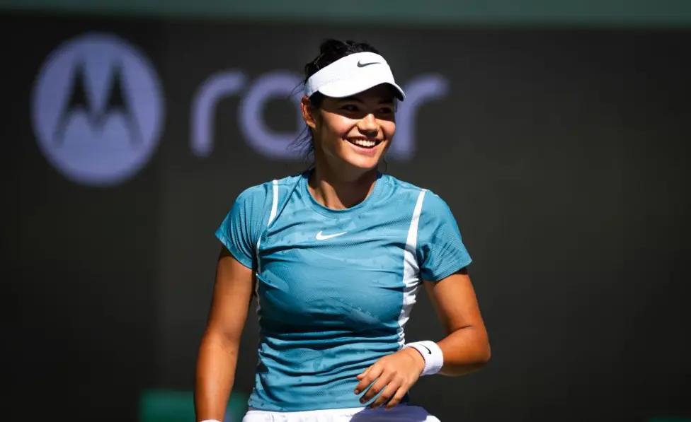 Emma Raducanu has direct entry into Indian Wells having climbed up to 55th in the world rankings