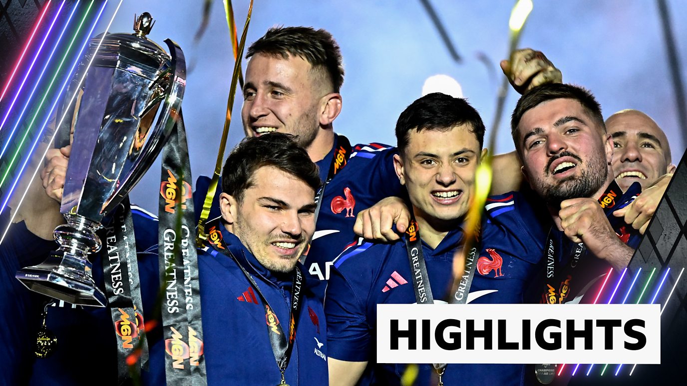 France thrash Scotland to become Six Nations champions