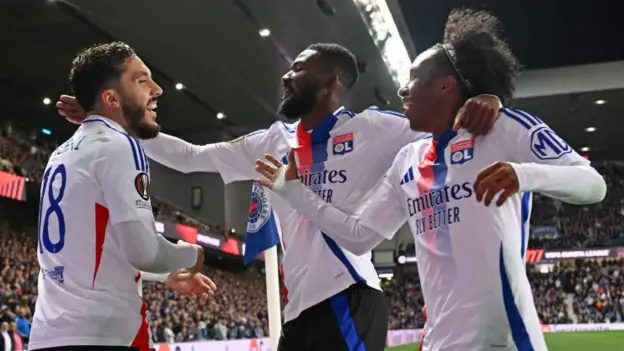 Maitland-Niles has become one of the leaders at Lyon but Cherki (left) is the young spark in the attack under manager Paulo Fonseca
