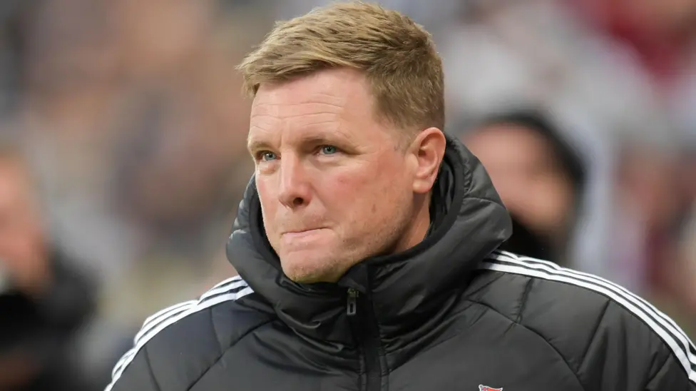 Eddie Howe is "conscious and talking with his family", the club said
