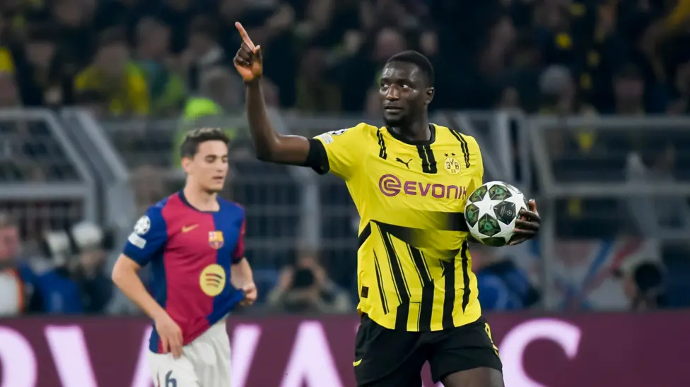 Against Barcelona on Tuesday Serhou Guirassy became the first African player to score a hat-trick in a Champions League knockout game since Sadio Mane for Liverpool against Porto in 2018