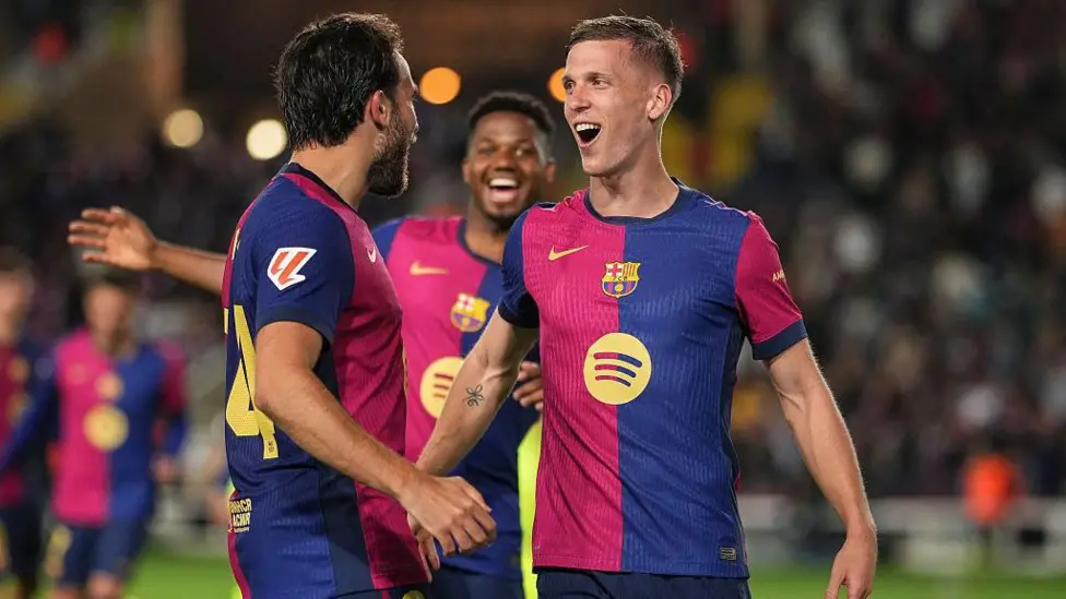Dani Olmo scored his ninth La Liga goal of the season