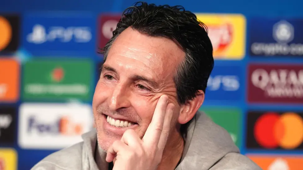 Aston Villa manager Unai Emery won seven trophies in two seasons with Paris St-Germain