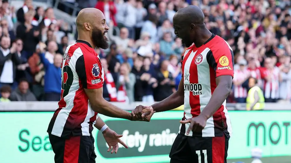 Bryan Mbeumo and Yoane Wissa have scored 34 Premier League goals between them this season