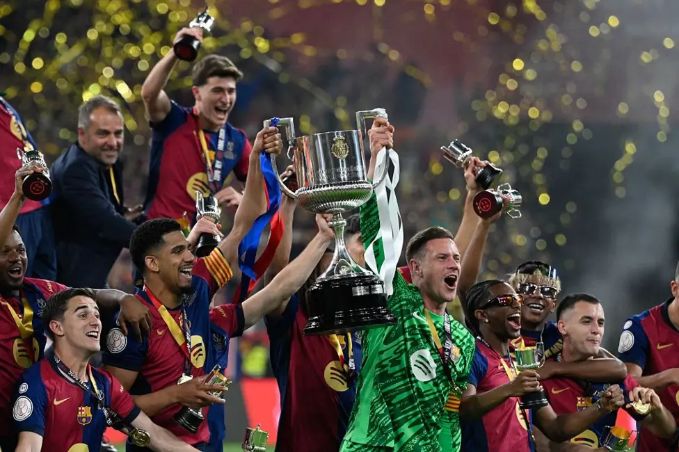Barcelona won their 32nd Copa del Rey by beating Real Madrid