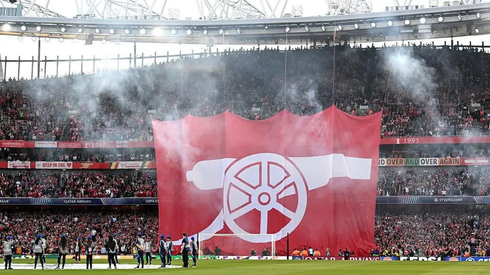 Arsenal's tifo left some supporters disappointed on Tuesday evening