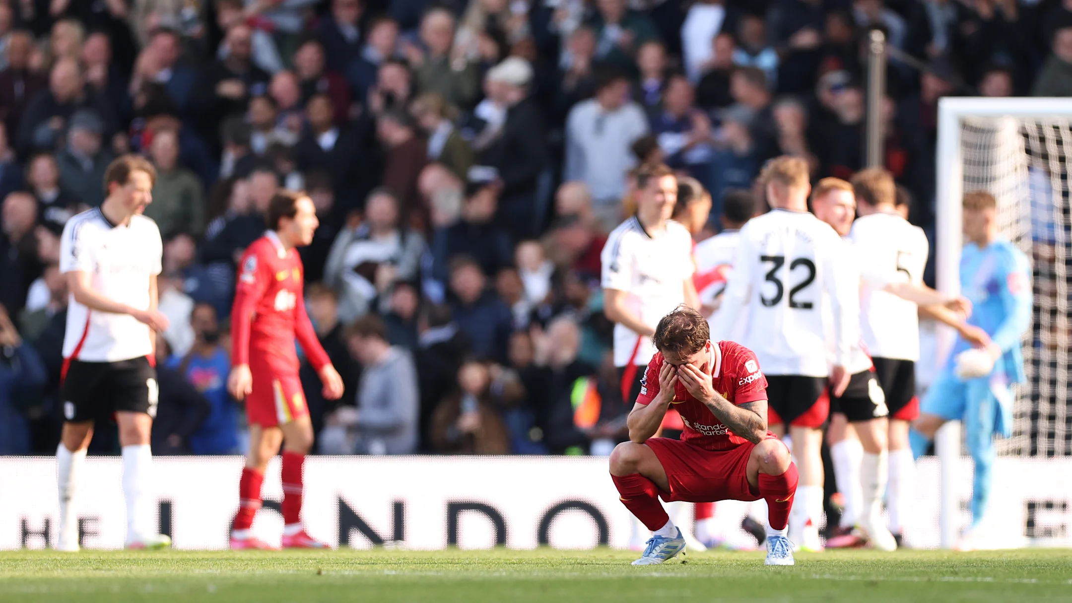 Alexis Mac Allister capture the mood of Liverpool fans on Sunday afternoon / Ryan Pierse/GettyImages