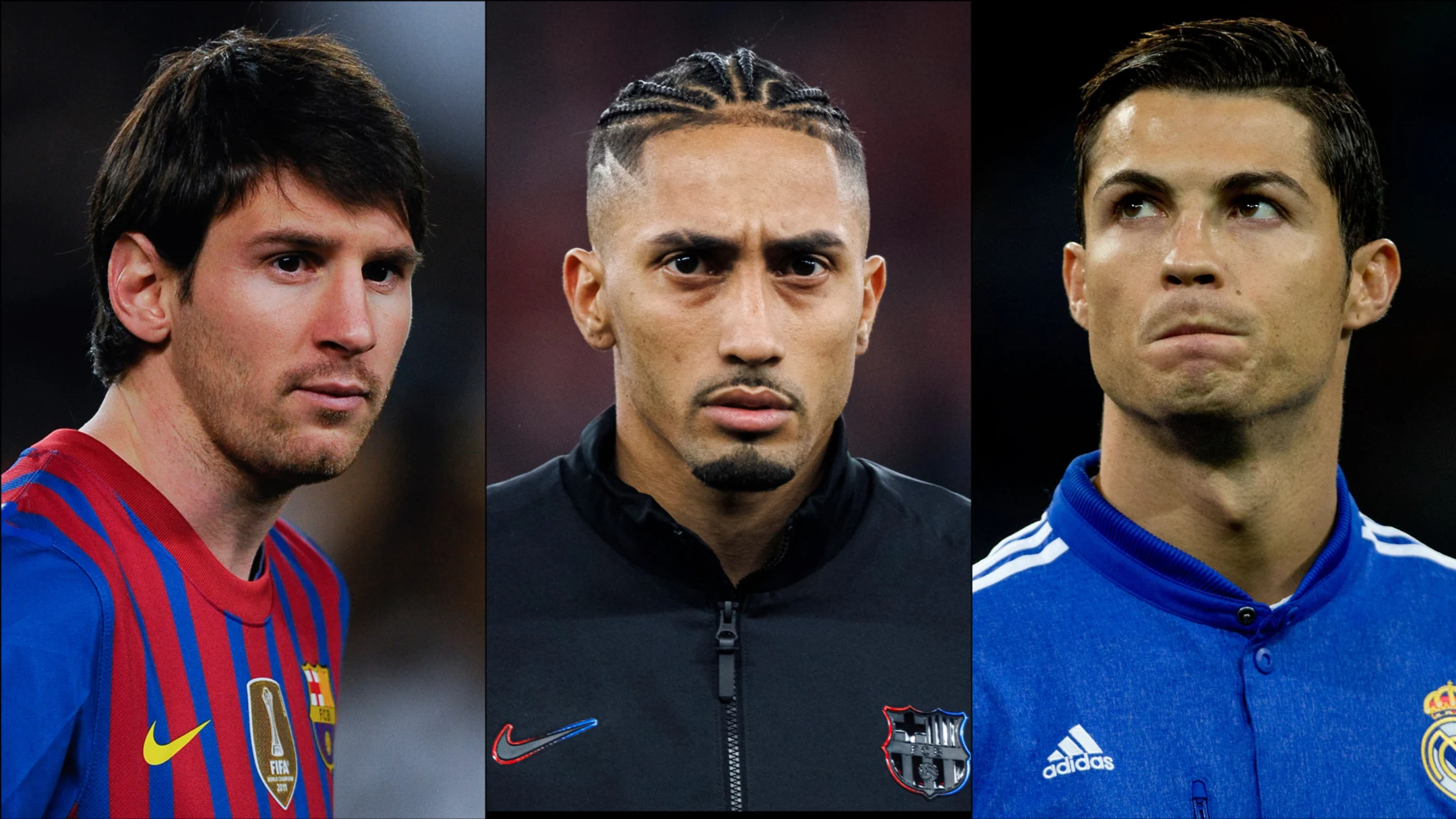 Raphinha is putting up numbers comparable to Lionel Messi and Cristiano Ronaldo / David Ramos | Maciej Rogowski/Eurasia Sport Images | Gonzalo Arroyo Moreno - Getty Images