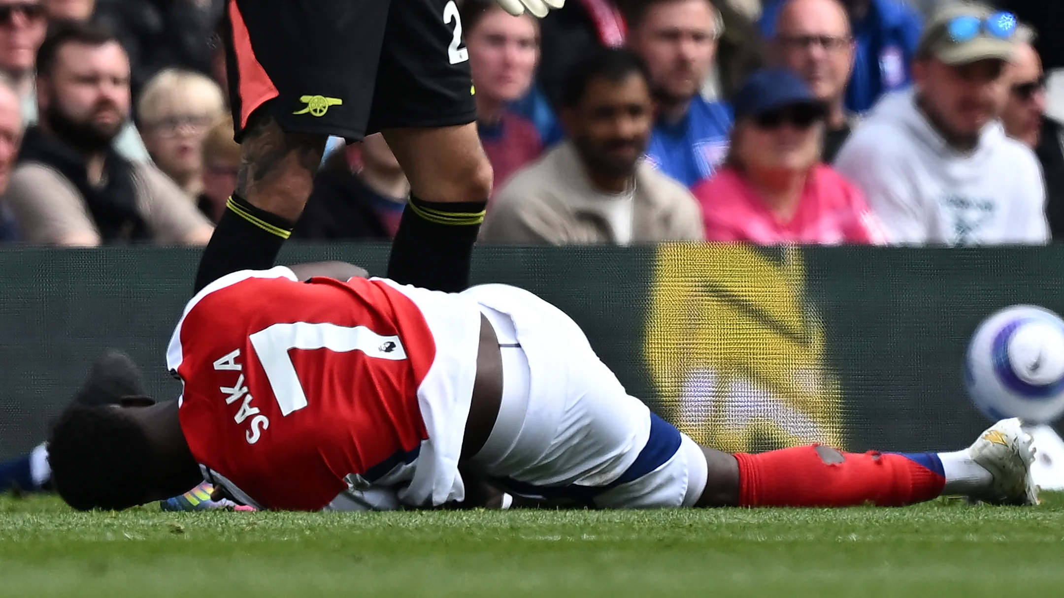Bukayo Saka was left in considerable plain at Ipswich / BEN STANSALL/GettyImages
