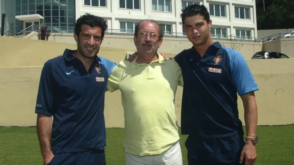 Cristiano Ronaldo and Luis Figo are among many Portuguese players discovered by Aurelio da Silva Pereira