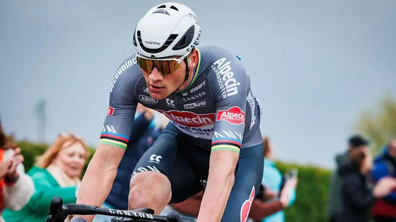 Mathieu van der Poel was won world titles in road racing, gravel cycling and cyclo-cross