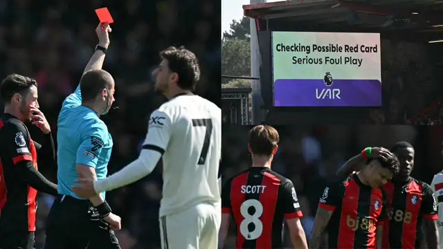 Bournemouth fans have been left fuming with VAR after news that Evanilson's red card against Manchester United has been rescinded.