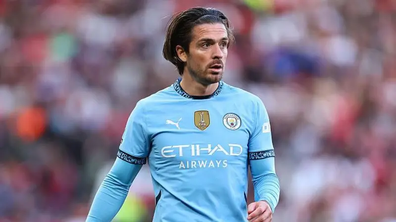 Jack Grealish was a second-half substitute at Old Trafford