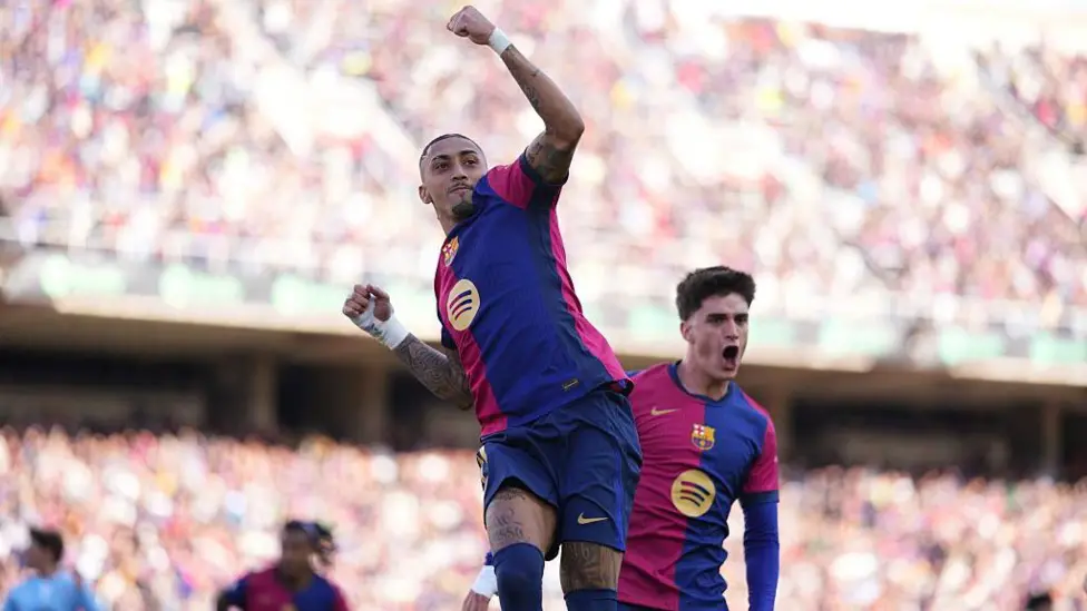 Raphinha been involved in 50 goals for Barcelona in all competitions this season