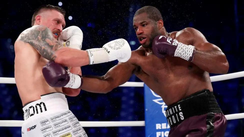 One of Oleksandr Usyk's 14 knockout wins came against Daniel Dubois in August 2023