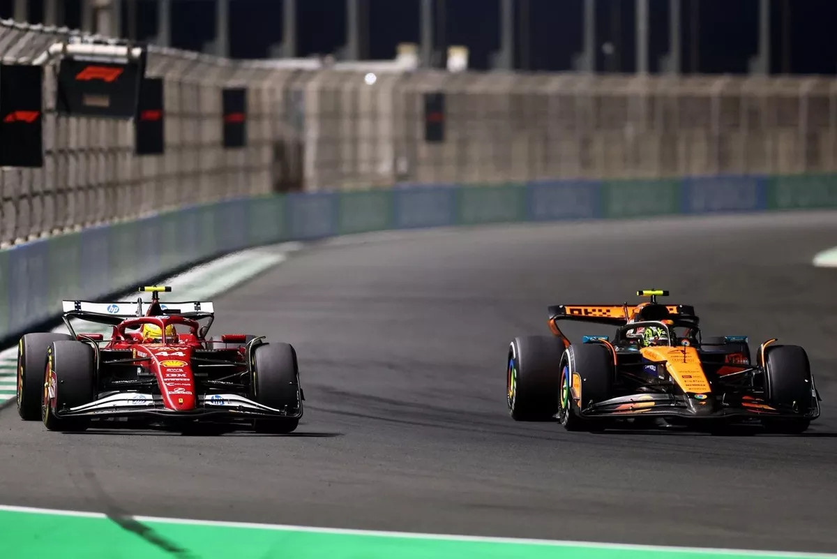 Lewis Hamilton, Ferrari, Lando Norris, McLaren