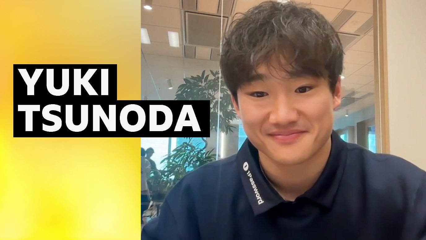 Liam Lawson (left) and Max Verstappen were team-mates at Red Bull for just two races